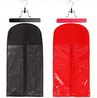 Sacs de rangement d'extension colorés personnalisés Sac de rangement pour perruques Accessoires pour perruques transparents non tissés