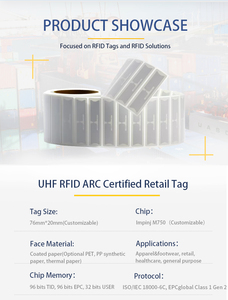 แท็ก RFID UHF แบบ Passive ระยะไกล 860-960mhz Imping M750 สำหรับการจัดการสินค้าคงคลัง NFC สำหรับการจัดการยานพาหนะ ล้อพาเลท กระจกหน้ารถ - Product Image 2
