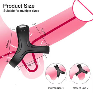 Offre Spéciale – Anneau de Retardement Masculin en Silicone Rechargeable par USB, Anneau Triple Verrouillage pour le Sperme avec Caractéristique Douce, Nouveau Design - Product Image 4