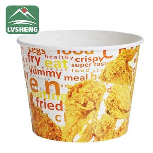 Vente chaude 65 oz 85 oz 15 0oz Emporter Impression Personnalisée KFC Poulet Frit Papier Seau - Product Image 3