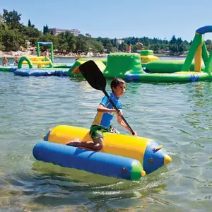 ฤดูร้อนร้อนLakeหรือสระว่ายน้ำน้ำของเล่นคุณภาพดีเด็กInflatable Paddleเรือ