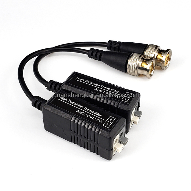 Anti-Interference Video Balun for CCTV Sale Passive AHD CVI TVI 5mp 8mp Noise Surge Protection Monitor