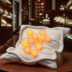 उच्च गुणवत्ता वाले प्राकृतिक पीले एगेट गोल कैबोचोन प्राकृतिक एगेट जीमेट बेस्ट। - Product Image 1