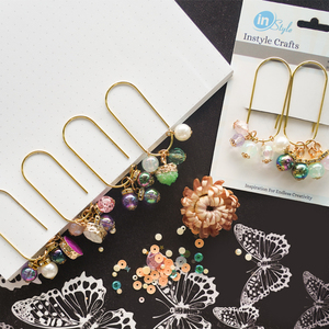 Usine en gros mignon or métal trombones drôle perle chaîne signet beaux trombones pour Scrapbooking - Product Image 1