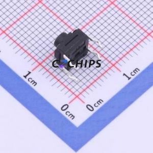 YTS1K0012CBT00 Tactile Switch Through hole Component (THT) Switch 2.5N 6.15mm 6.15mm 5mm - Product Image 2