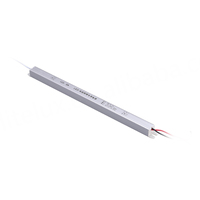 Boîtier en aluminium ultra fin pour carte de commande LED 12V DC 250W, éclairage LED fin pour plafonnier et ventilateur