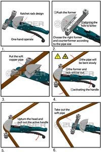 ZUPPER TBJ-22 Plieuse manuelle à une main <span class=keywords><strong>sans</strong></span> mâchoires - Product Image 3