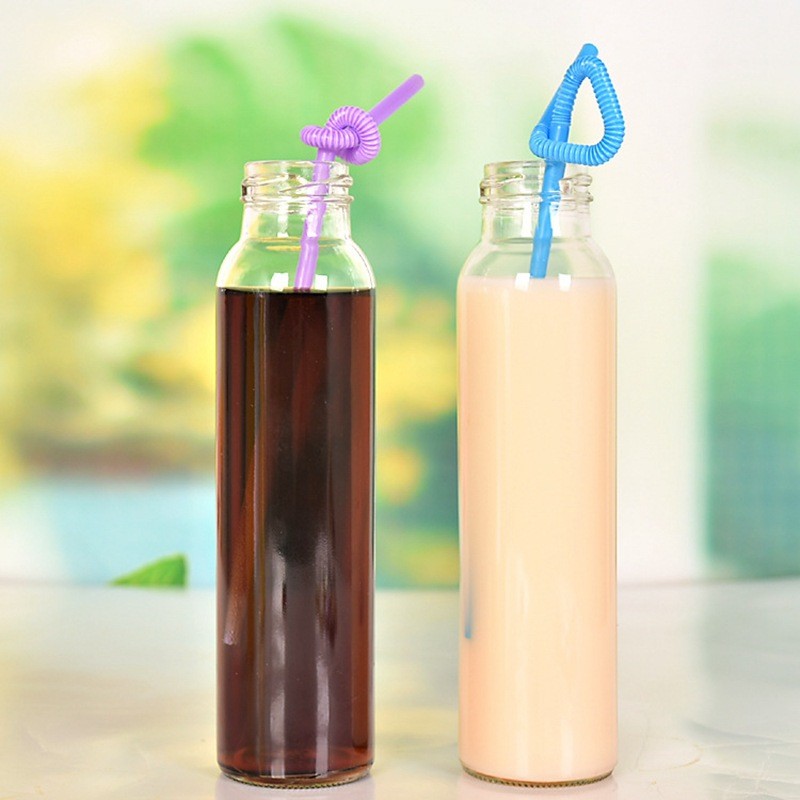 glass juice bottles for fridge storage