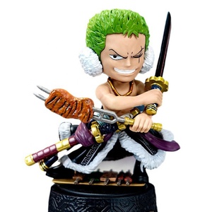 Set de 8 Figuras de Anime, Cajas Misteriosas de Alta Calidad, One Piece, Comida China para Niños, Regalos de Aniversario, Edición Q, Luffy <span class=keywords><strong>Zo</strong></span> - Product Image 3