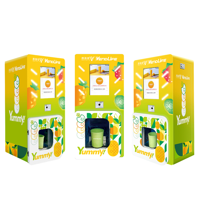 Fully Automatic Frozen Vegetables and Fruit Food Slush Vending Machine Commercial Smoothie Vending Machine Slushy Machine