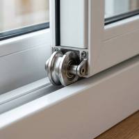 Fenêtre coulissante horizontale en fibre de verre et PVC, sans entretien, compacte et peu encombrante, idéale pour les cuisines étroites