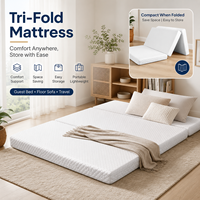 Matelas pliant personnalisable en mousse pour lit de sol, surmatelas fin avec housse amovible et lavable pour enfants