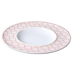 <b>Large</b> Melamine Plastic Round <b>Plate</b> Imitation Porcelain Wide Rim Cold Dish Plating Commercial Tableware For Chinese Restaurants - Product Image 5