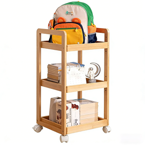 <span class=keywords><strong>Étagère</strong></span> de rangement écologique, <span class=keywords><strong>petite</strong></span> unité de rangement <span class=keywords><strong>sur</strong></span> <span class=keywords><strong>roulettes</strong></span>, organisateur de fournitures artistiques avec <span class=keywords><strong>roulettes</strong></span> - Product Image 4