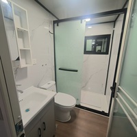 Maison conteneur extensible de 20 pieds, 2 chambres, maison mobile préfabriquée avec salle de bain, petite maison modulaire pour habitation, bureau, hôtel