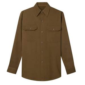 Ropa de moda Camisa de verano marrón THE SOUL Menswear Camisa de hombre Estilo casual para el verano - Product Image 1