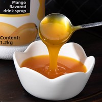 Taihu Merrill Lynch Puree Buah Mangga Daging Buah Tebal Beraroma 1.2kg Botol Bahan Khusus Toko Teh Susu Minuman Suzhou