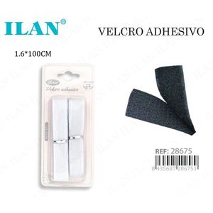 Cinta Adhesiva de Velcro de 1.6x100cm para Manualidades y Uso Doméstico - Product Image 1