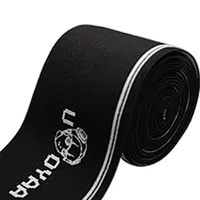 Ceinture en sangle élastique jacquard en nylon à chevrons avec logo personnalisé pour sous-vêtements extensibles et applications vestimentaires auxiliaires