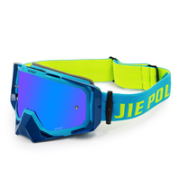 Jiepolly OEM Personnalisation Logo Dirt Bike Moto Sports Lunettes Motocross Lunettes Sans Cadre Racing Mx Personnalisé Moto Lune