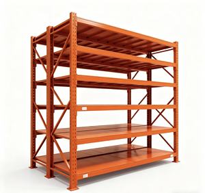 Estanterías Metálicas Móviles Ajustables de Acero Laminado en Frío de Una Sola Cara, de Carga Media, para Uso en Almacenes y Supermercados, Precio Bajo - Product Image 2