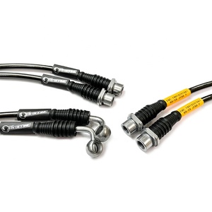 Tuyaux d'huile <span class=keywords><strong>de</strong></span> <span class=keywords><strong>frein</strong></span> renforcés par tresse d'acier inoxydable pour Toyota pour Highlander Su4 fait <span class=keywords><strong>de</strong></span> matériel durable <span class=keywords><strong>de</strong></span> PTFE - Product Image 2