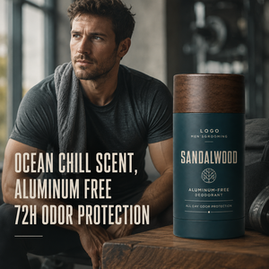 <span class=keywords><strong>Deodorante</strong></span> OEM Senza Alluminio per <span class=keywords><strong>Uomo</strong></span>, Profumo di Sandalo, Cura Quotidiana delle Ascelle, Rinfrescante, Basso MOQ, Etichetta Personalizzata, Fornitura Diretta - Product Image 4