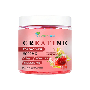 Creatina Personalizada OEM para Mujeres en Gomitas 5000 MG, Colágeno, BCAA, Ácido Hialurónico, Mejora la Piel, Promueve el Crecimiento del Cabello y Uñas - Product Image 1