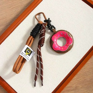 Hot Selling Women Fashion Bag Decorations Girls <b>Car</b> <b>Key</b> <b>Chain</b> Dessert Lovers Soft PU Leather Donuts Charms Coin Holder Keychain - Product Image 3