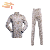 Ensemble uniforme tactique camouflage à manches longues en coton mélangé respirant, coupe-vent et durable pour hommes SIKE