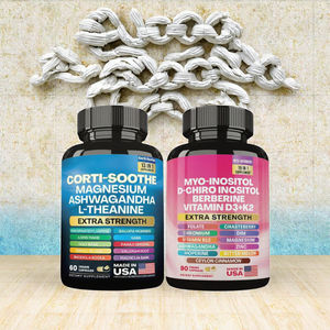 Suplemento de Magnesio 60 Cápsulas con L-Teanina y Ashwagandha que Proporciona Energía, No Apto para Mujeres Embarazadas - Product Image 3