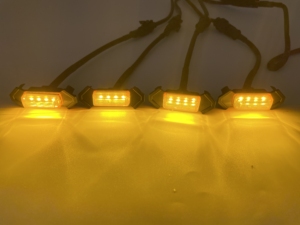 Đèn <span class=keywords><strong>LED</strong></span> Lưới Tản Nhiệt Gắn Mặt Trước Đèn Lưới Tản Nhiệt Nhấp Nháy Màu Hổ Phách Cho Xe Ô Tô Tacoma GMC Ford Truck - Product Image 5