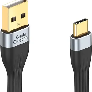 电缆连接短USB至USB C电缆6英寸USB C 2.0快速充电线