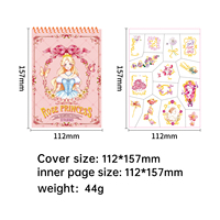 Nouvel Arrivage – Livre de Tatouages Temporaires Métalliques Imperméables pour Enfants – Série Dessins Animés Contes de Fées Princesse – Autocollants de Tatouage pour le Visage – Cadeaux de Fête