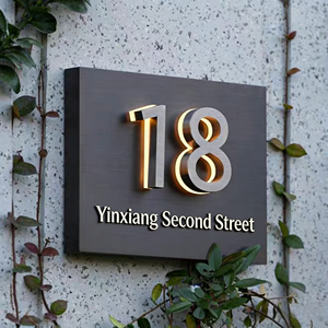 <span class=keywords><strong>Lettres</strong></span> lumineuses rétroéclairées en acier inoxydable 3D personnalisées avec bande LED, pour usage domestique, commercial, transformateur, publicité, bâtiments, centres commerciaux - Product Image 5