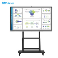 Écran tactile multi-doigt de 75 pouces, écran lcd intelligent de classe, tableau blanc interactif électronique numérique