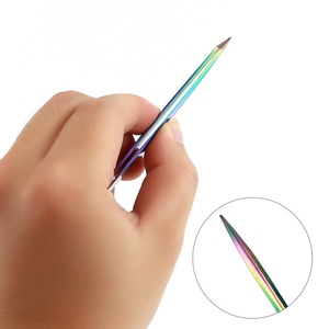 แหนบต่อขนตาโค้งสแตนเลสสตีล เครื่องมือความแม่นยำสูงสำหรับติดขนตาปลอม - Product Image 5