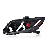 Kit de phares LED de style amélioré avec feux de jour à LED et projecteur à lumière dynamique pour Honda Civic 9e génération 2012-2015