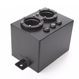 Tanque de Combustible Modificado de 4L 3L, Tanque Auxiliar de Aluminio de Doble Orificio para Autos y Camiones, Mejora de Equipamiento, Color Negro - Product Image 2