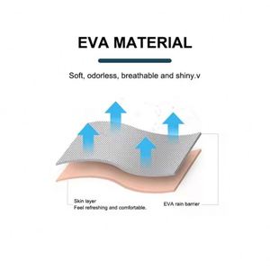 Poncho imperméable réutilisable en EVA avec logo personnalisé, pour adultes, résistant au vent, idéal pour les voyages, le camping et les activités de plein air. - Product Image 4