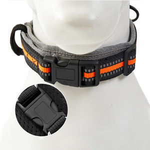 2 pulgadas 5cm Nylon No Pull Pet <span class=keywords><strong>Collar</strong></span> Correa Arnés Lujo 2 1 <span class=keywords><strong>Collar</strong></span> de perro Correa Conjunto Suave Acolchado Transpirable Ajustable Poliéster - Product Image 4