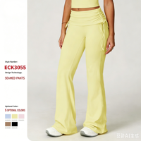 Leggings de yoga et de sport de grossesse pour femmes grandes tailles, taille élastique haute, doux, extensibles, respirants, sans couture, pour la gym et le fitness