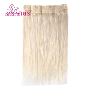 Extensions de cheveux naturels chinois Remy 100 % en gros, à clipser, cuticules alignées, double épaisseur, doux, sans perte, couleur claire, lisses naturels. - Product Image 4