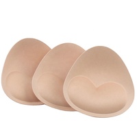 Accessoires intimes pour sous-vêtements, coussinets de soutien-gorge triangulaires rembourrés en spandex/coton sans couture pour robes de mariée et bikinis