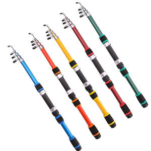 Canne à pêche télescopique en fibre de verre pour eau salée, 1,8 m, fabriquée en Chine, économique - Product Image 5