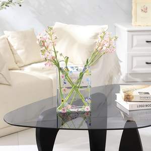 PORPAN moderne décoratif clair acrylique livre Vase fleurs livre fleur Vase présentoir pour bureau à domicile salon Table à manger - Product Image 6
