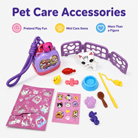 Nouveautés : Lot de 12 figurines d'animaux surprise en forme d'œuf, jouet boîte mystère chat, mini poupée, boîte de présentation, accessoires pour animaux de compagnie, jouets capsule pour enfants