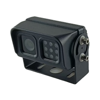 Caméra de camion à double objectif AHD 1080P | Vision nocturne étanche IP69K pour l'élimination des angles morts des véhicules lourds, bus, camping-cars et flottes