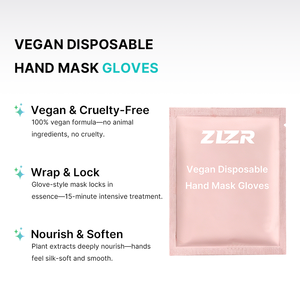 Gants masques jetables véganes hydratants, blanchissants, anti-rides et raffermissants infusés aux perles, pour la vente en gros OEM - Product Image 2
