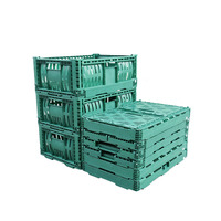 Caisse en plastique pliable PP 600*400*140 à prix abordable, panier en plastique pliable
